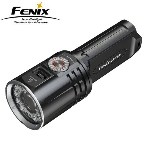 Lampe torche Fenix LR36R 10000 lumens rechargeable noire en aluminium