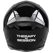 Therapy In Session Funny Motorcycle Sticker, Helmet Fairing Frame Vinyl Decal