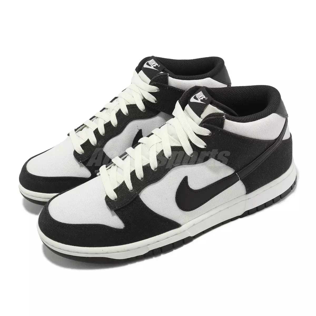 Nike Dunk MID Panda Sail Black Canvas Men Classic Casual Shoe Sneaker  DV0830-102