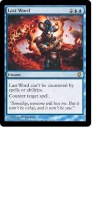 MTG 4X DARKSTEEL LAST WORD MINT MAGIC THE GATHERING RARE ENGLISH BLUE ...