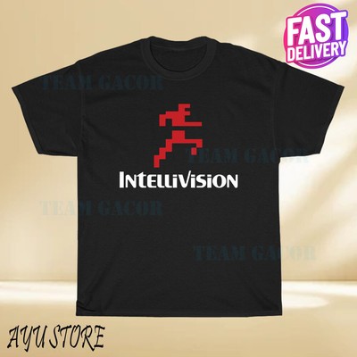 New Intellivision Running Man Logo T-Shirt Funny Size S to 5XL
