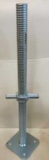 Tower adjustable Leg to fit 1 3/4" scaffolding tower with Base plate attached