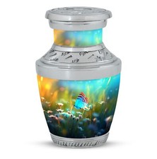 Whispering Wings: Sunset Meadow Cremation Urn For Ashes Keepsake