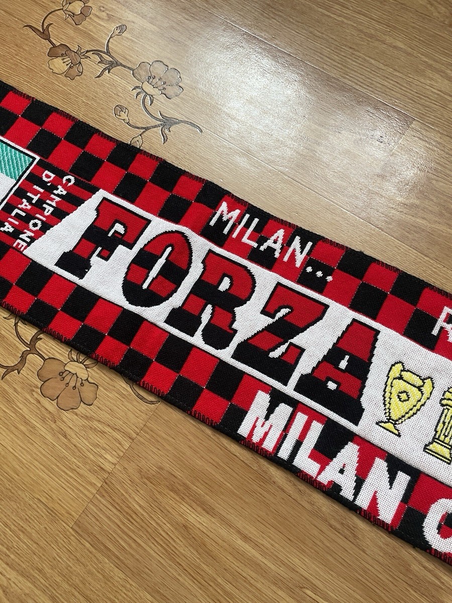 Vintage foot : calcio : écharpe MILAN AC campione supercoppa 1989