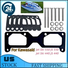 US For Kawasaki 46/44mm Carb Intake Manifold Spacer Kit JS440 Jet Ski 550 SX