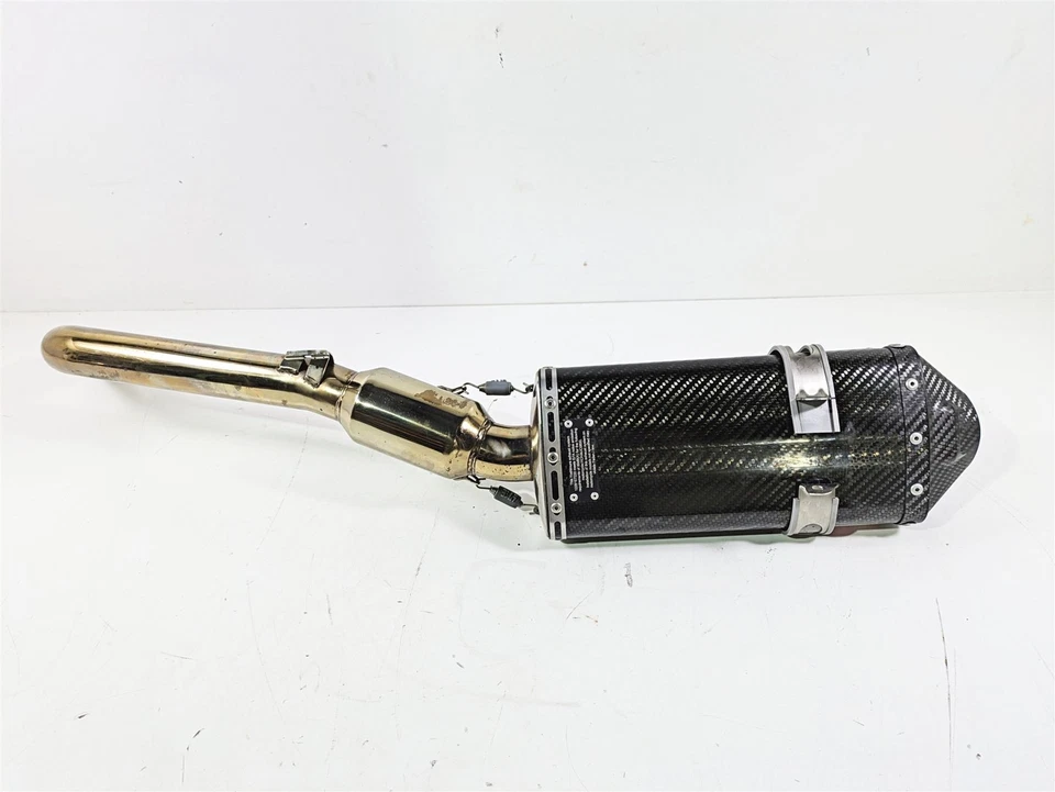 Honda CBR600RR 2017 Yoshimura tubo de escape de fibra de carbono antideslizante y medio RS-5 Foto 2 de 4