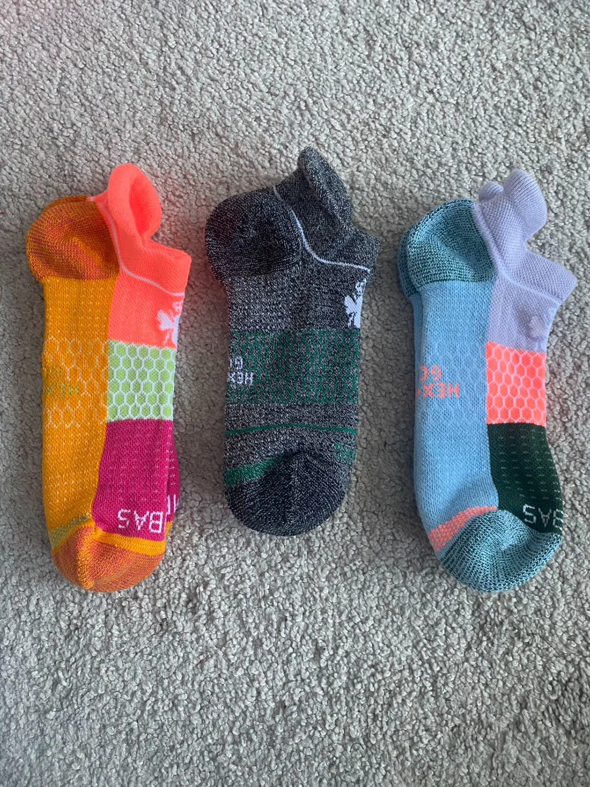 3 pairs Bombas golf Ankle Socks size M