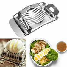 Egg Slicer Stainless Steel Eggs Hard Boiled Metal Cutter Section Chopper
