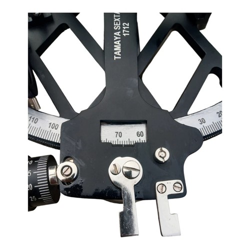 Sestante Nautico Tamaya 1712 Funzionante Sextant Marine 9" Nero Navigazione Regalo - Foto 4 di 7