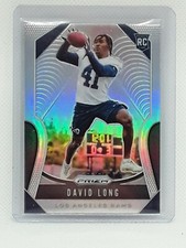 David Long 2019 Prizm Football - SILVER #386 RC - Los Angeles Rams