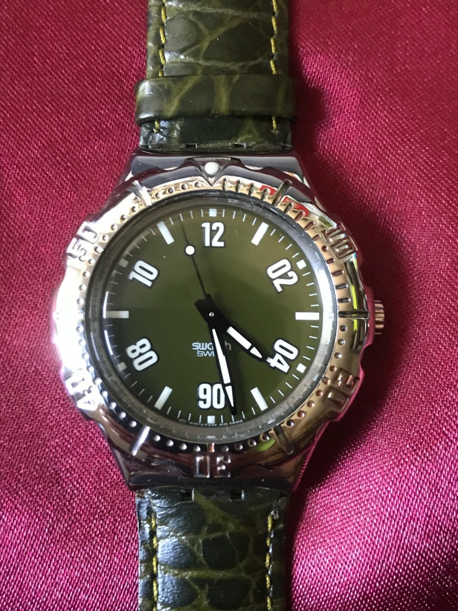 Wristwatch SWATCH Scuba Irony CAMOUFLAGE (YDS107)-Leather