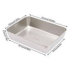 Baking Sheet Rectangular Cake Pan Restaurants Stainless Steel Lasagna Pan Home