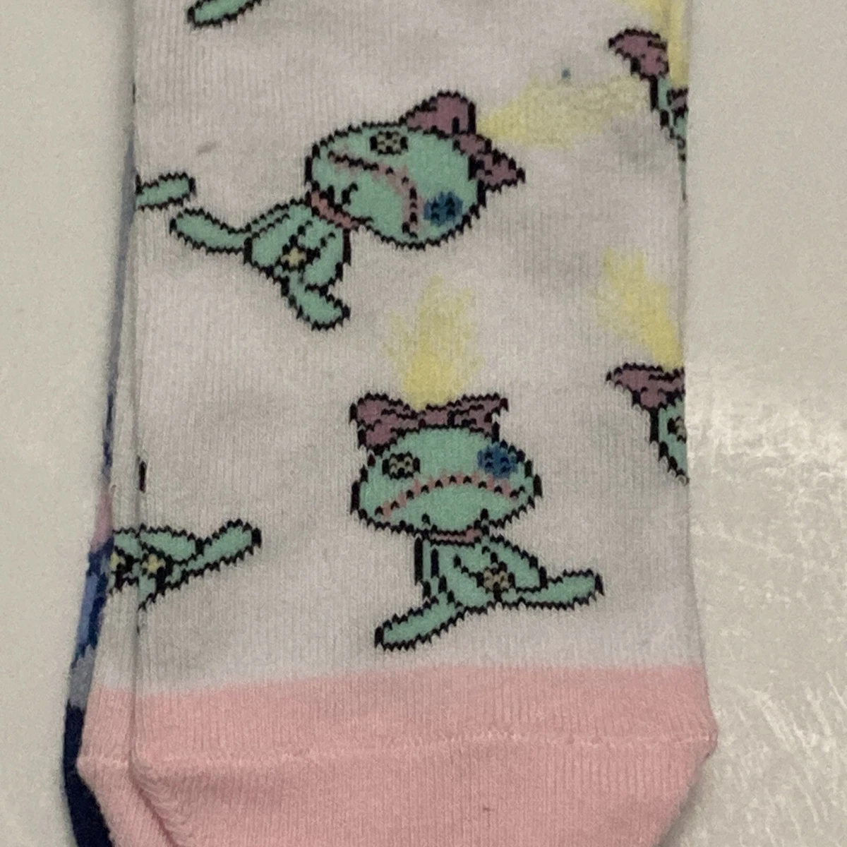 Conjunto de Calcetines Primark Stitch Disney EE. UU. 6-10 Azul Gris Rosa Nuevo Paquete de 3