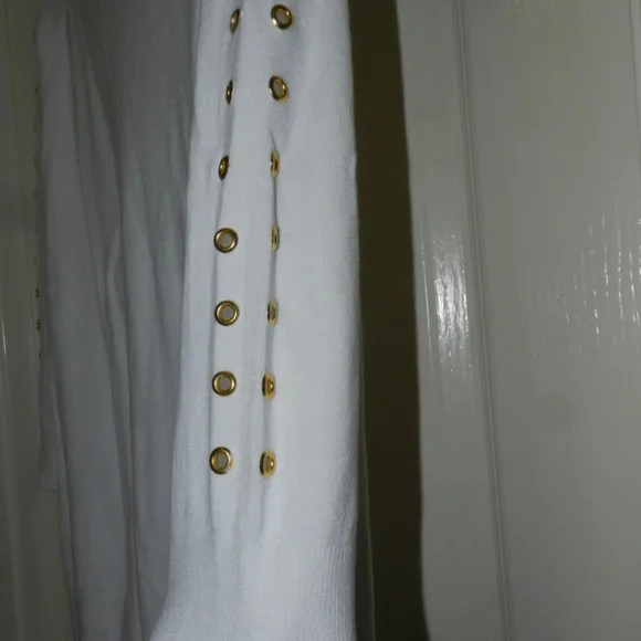 Grace Elements V Neck Pullover White Sweater XL - image 6