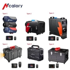 Hcalory 2025NEW 5-8KW 12V Diesel Air Heater With bluetooth and AC 110V Adapter