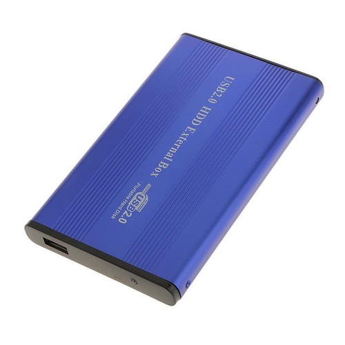 USB2.0 IDE External 2.5" SSD HDD Hard Drive Enclosure Laptop Disk Case Blue - Picture 2 of 6