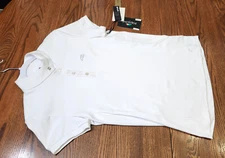 Equiline, New, short sleeve show shirt, white, Large, MSRP $198