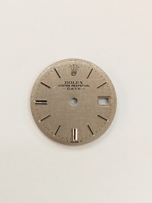 Original Zifferblatt Rolex Größe 20mm Rhodium, Silber Index - Quadrante Date Cal. 2030