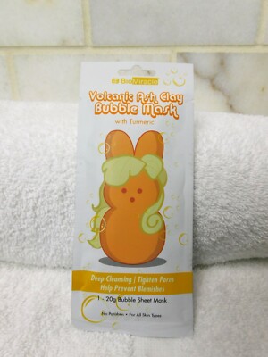 Peeps BioMiracle Face Mask Volcanic Ash Clay Turmeric Tightens Pores Prevent Zit