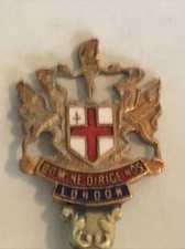Vintage Souvenir Spoon Collectible London Domine Dirige Nos