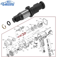 Air Impact Anvil 1/2 Inch &O-ring for Ingersoll Rand IR2235TiMax &IR2235QTiMax