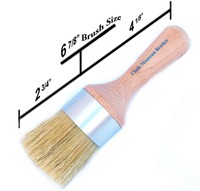 Chalk Mountain Brushes Look - Large Round Boar Hair Bristle Diy Furniture... on sale Chalk Mountain Brushes Look - Large Round Boar Hair Bristle Diy Furniture... on sale