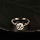 14k White Gold Round 2.00CT Lab Grown Diamond Women's Engagement Ring E F VVS2 — photo 1