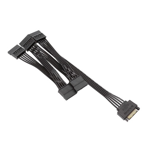 15Pin SATA Power Extension Hard Drive Cable 1 Male to 5 Female Splitter Adapter※ - Picture 8 of 11