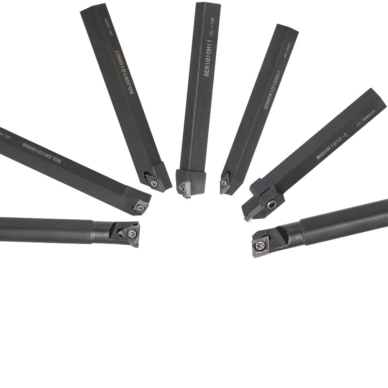 7Pcs Lathe Turning Tool Holder Lathe Boring Bar Indexable Carbide