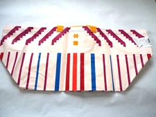 Ikea OMSESIDIG Geometric Durable Reusable Eco Shopping X Large Striped Tote Bag