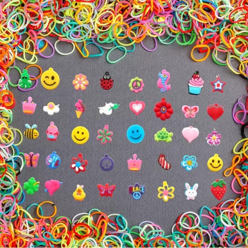 24 X LOOM BAND TWISTER CHARMS ASSORTED LOOM BAND DIY TOOL KIT BRACELET JEWELLERY - Picture 2 of 3