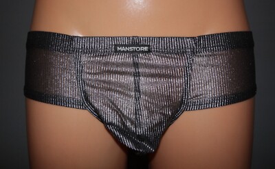 Manstore M 2281 Cheeky Brief silver M L XXL