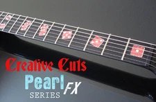 Las Vegas Rolling Dice RED PEARL Fret Marker Inlay Set Sticker for BASS & GUITAR