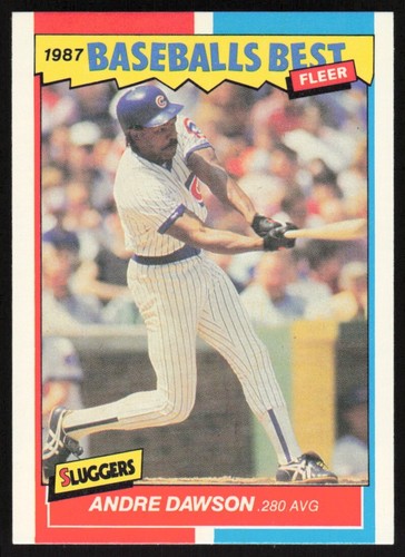 1987 Fleer Baseball's Best Sluggers vs Pitchers Andre Dawson #12 Chicago Cubs
