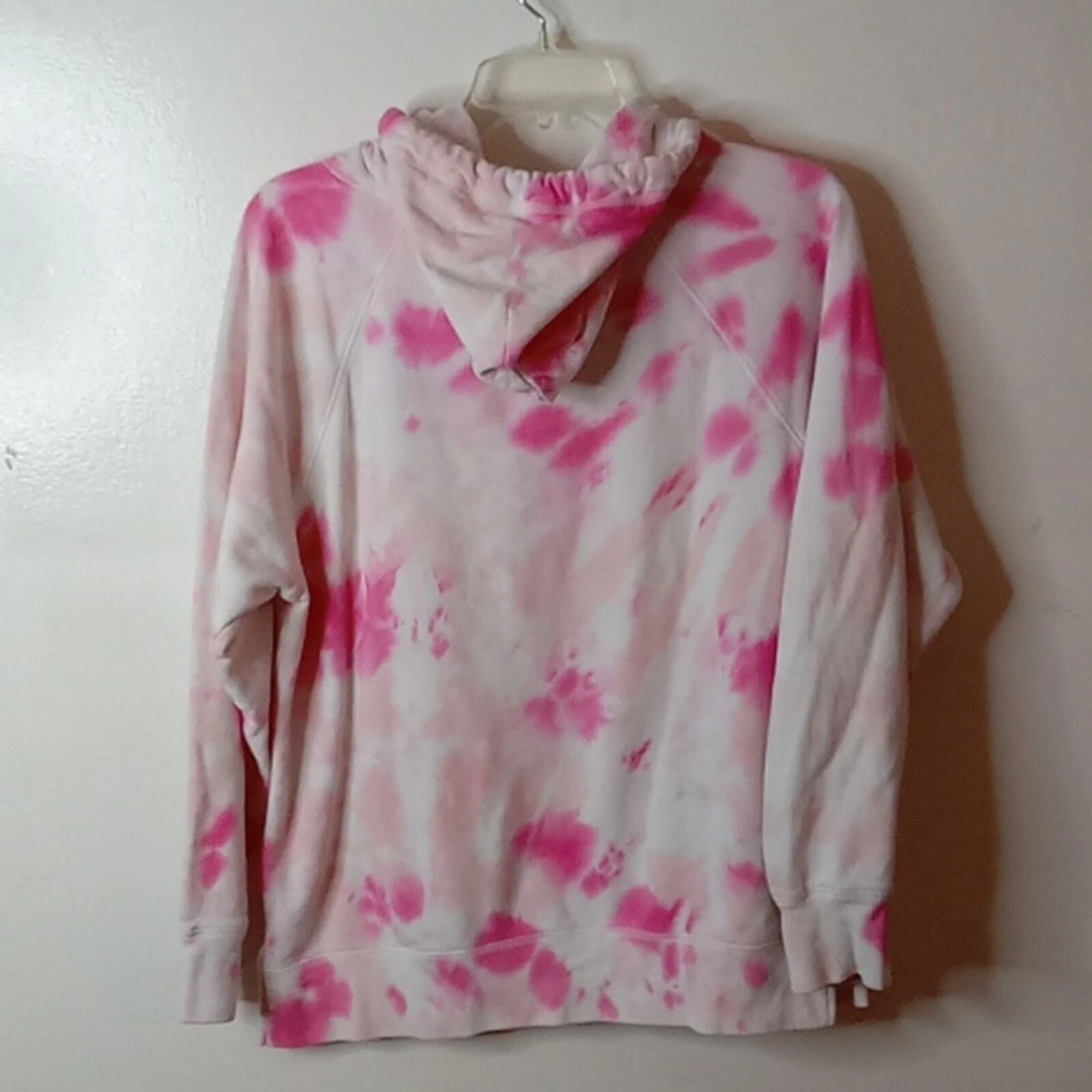 UNDERCOVER Felpa con cappuccio rosa tie dye taglia XS. Caldo