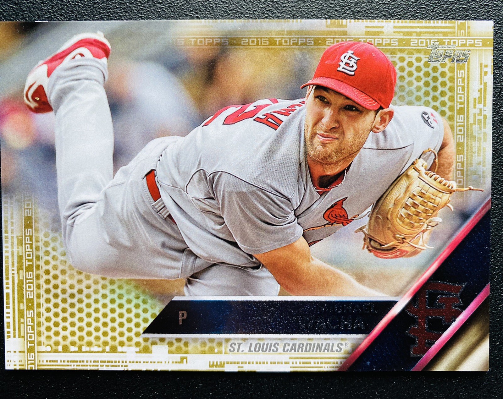 2016 Topps Michael Wacha #579 gold parallel insert #1893/2016 Cardinals - Rays 