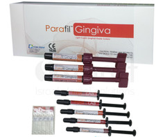 Dental Parafil composite gingiva gum shade kit LC pink tissue restoration stain