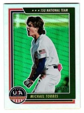 2022 Michael Torres Panini Stars & Stripes Holo Gold Rookie 66/99