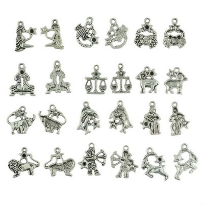 24 Stück Constellation Pendant Findings Charm Für Halskette