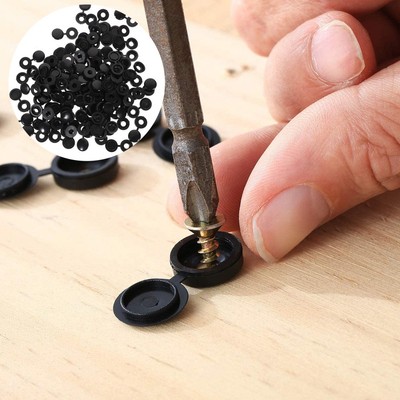  100 Pcs Schrauben Und Hässlicher Hut Schraubenlochabdeckung Desktop-Lochstopfen
