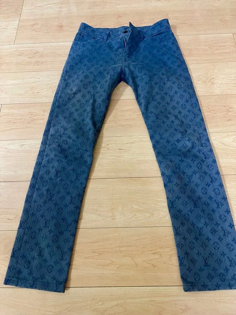 LOUIS VUITTON SLIM STRETCH デニムパンツ 28ページュ Louis Vuitton Slim Jeans for Men for sale | eBay
