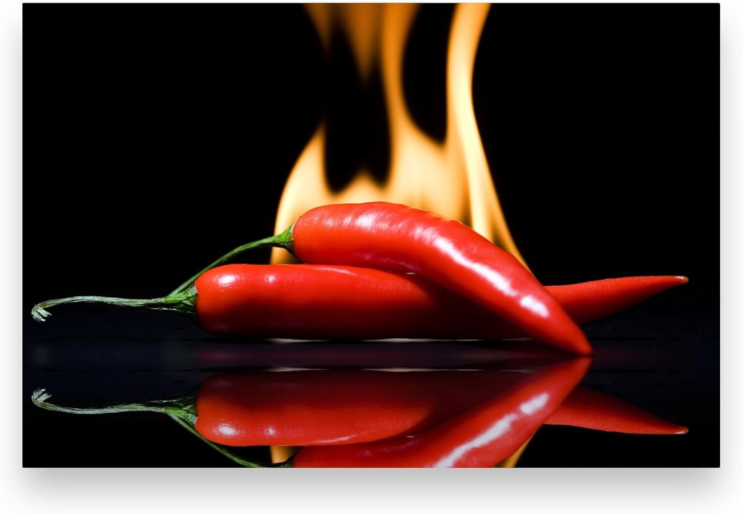 Tabla de cortar de vidrio pimienta caliente tabla de cortar negra/ahorrador de encimera...