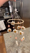 Baby Crib Mobile, Boho Nursery Decor, Flower