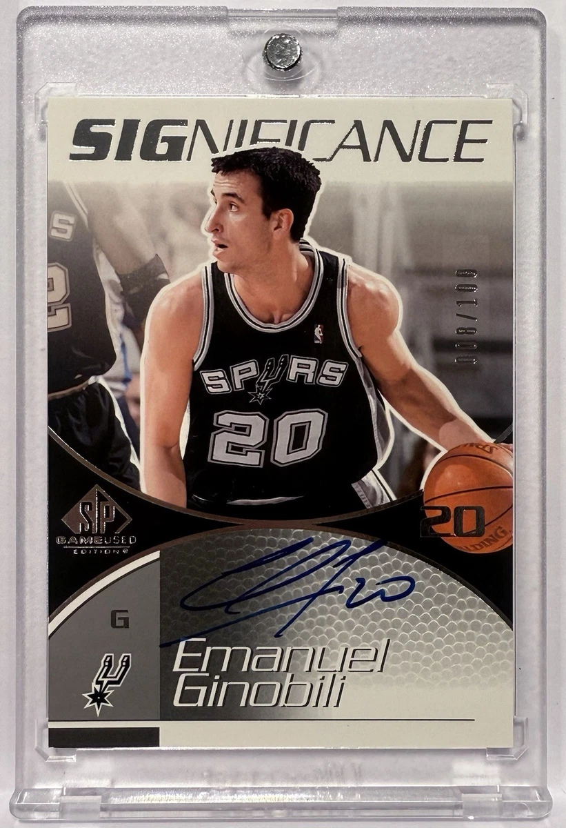 Manu Ginobili Basketball Autographed Sports Trading Cards