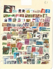 120 mostly USA & WORLD used stamps (no duplicates)! FREE USA SHIPPING!