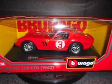 Burago Ferrari 250 GTO 1962, Nr.3, rot, 1:24, OVP, unbespielt,
