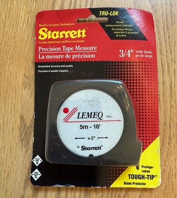 STARRETT  TRU-LOK  16' PRECISION TAPE MEASURE RULE NEVER REMOVED FROM PACKAGE BR