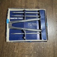 Vtg Frontier Forge Nut Cracker Set 3 Picks  Original Box Christmas Season Japan