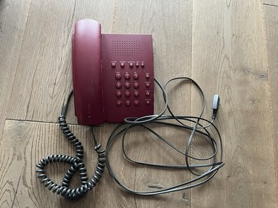Deutsche Telekom T-Actron B rotes Telefon mit Kurzwahlspeicher & Melodiewahl