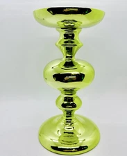 NEW! 1/Bath & Body Works GREEN FINIAL 3-Wick Large Candle Holder Stand Pedestal